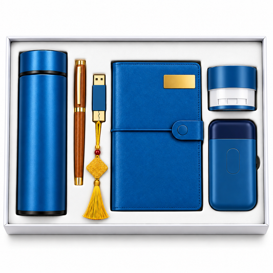 Azure Navigator | Customized Blue Executive Corporate Gift Set