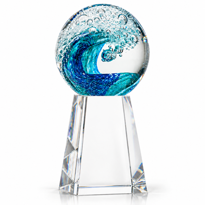 Ocean crest | Custom Crystal Sales Achievement Award