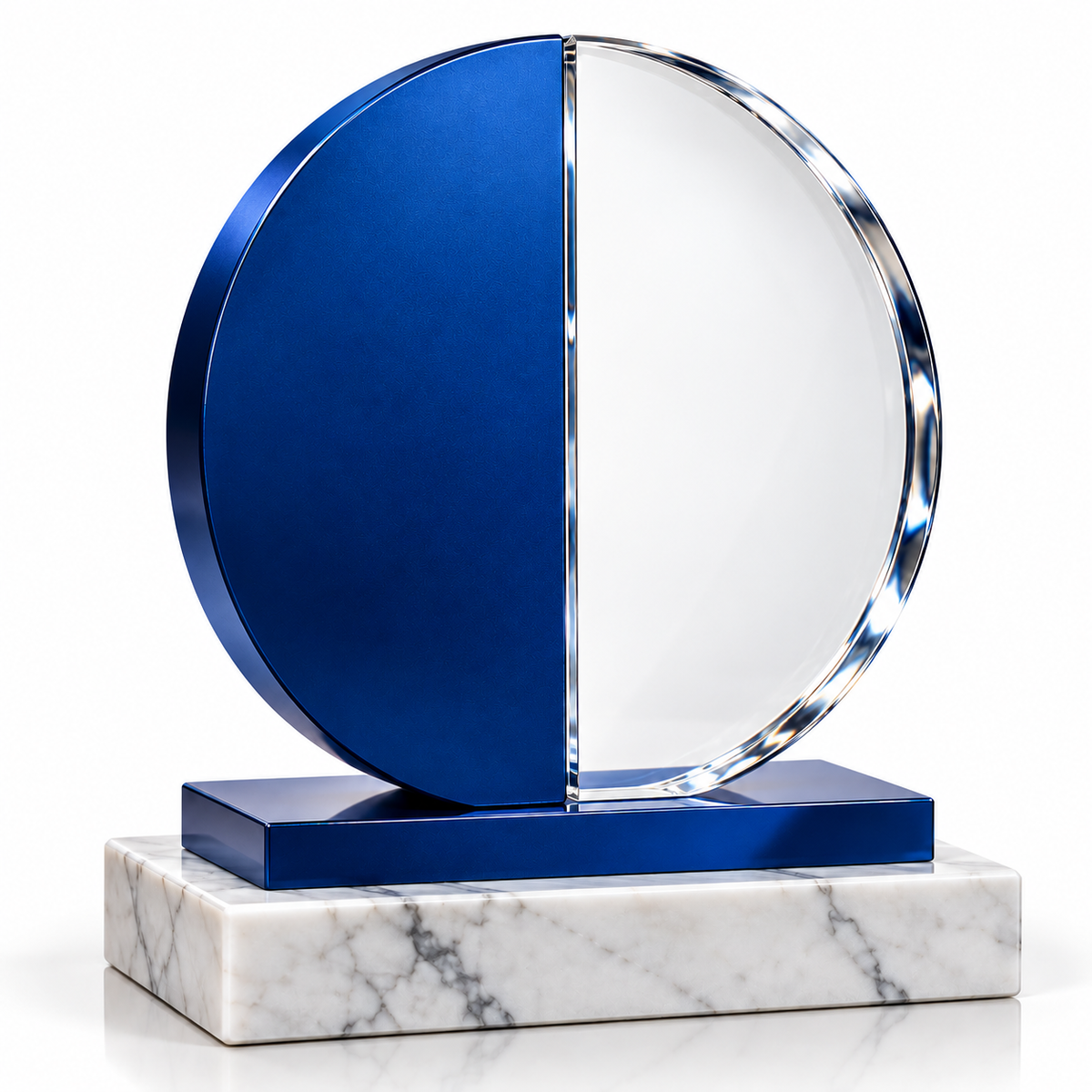 Azure Celestial | Custom Crystal Plaque Awards