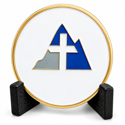 Custom Church | Antique Brass Religious Leadership Recognition Coin