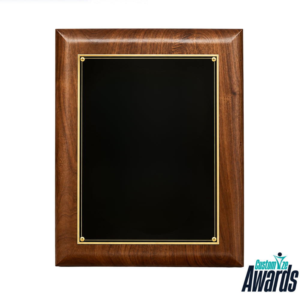 Elegance Walnut |  Custom Engraved Executive  Recognition Plaque Award