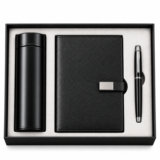Noir custom | Customized Black Corporate Gift Set