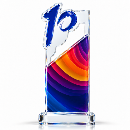 Prism Legacy | Custom Crystal 10th Anniversary Recognition Award
