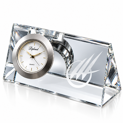 Crystal Diplomat | Custom Corporate Clock Award