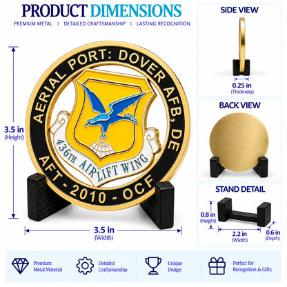 Benutzerdefinierte Air Force Challenge Coin – Glänzende Gold Militärmünze