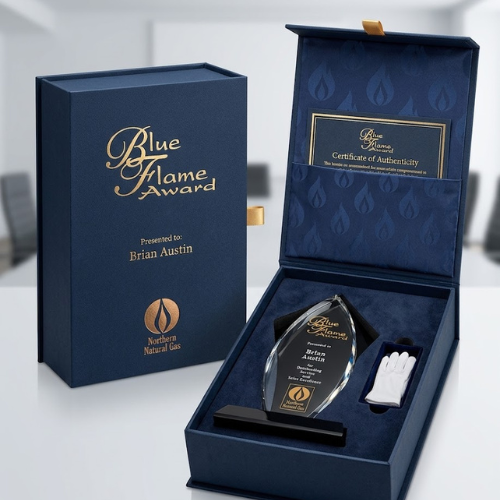 Executive Engraved Tuxedo Flame Award