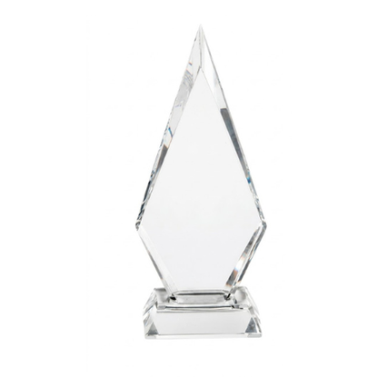 Personalized Solitaire Crystal Award