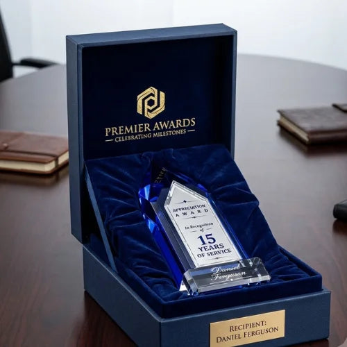 Personalized  Monolith Indigo Award