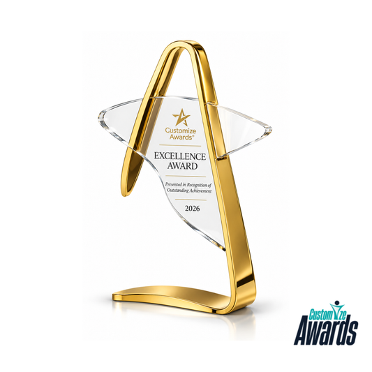 Golden Arc | Excellence Achievement Crystal Award