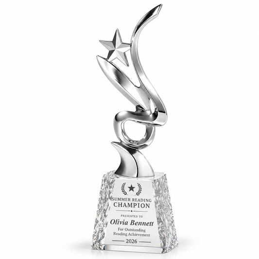 Silver Pirouette | Customized Employee Recognition Trophies With Engraving