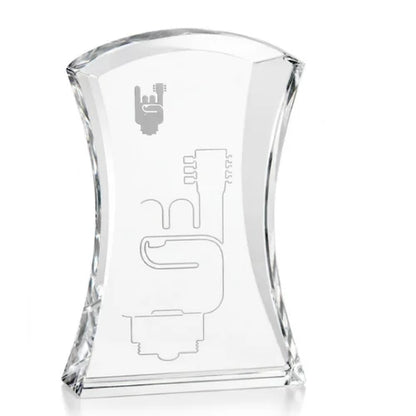 Personalized Harcourt Crystal Award Trophy with Custom Engraving
