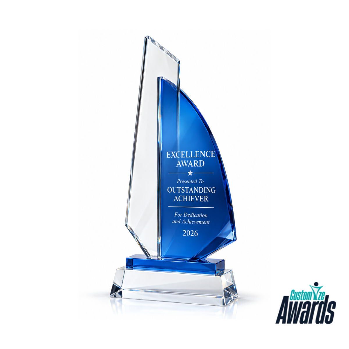 Blue Crest | Excellence Achievement Crystal Award