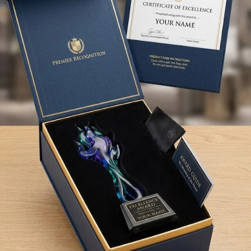 Azure Torrent Flame Crystal Award