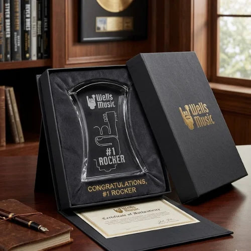 Personalized Harcourt Crystal Award Trophy with Custom Engraving