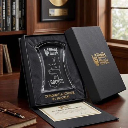 Personalized Harcourt Crystal Award Trophy with Custom Engraving