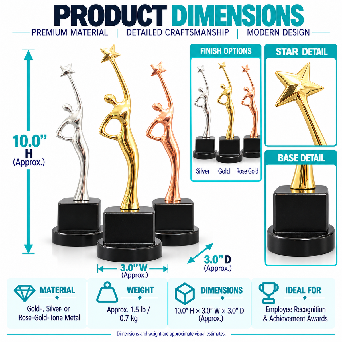 Liberty Starreach | Veterans Day Metallic Star Recognition Award