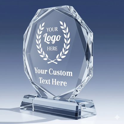 Custom Logo Crystal Award