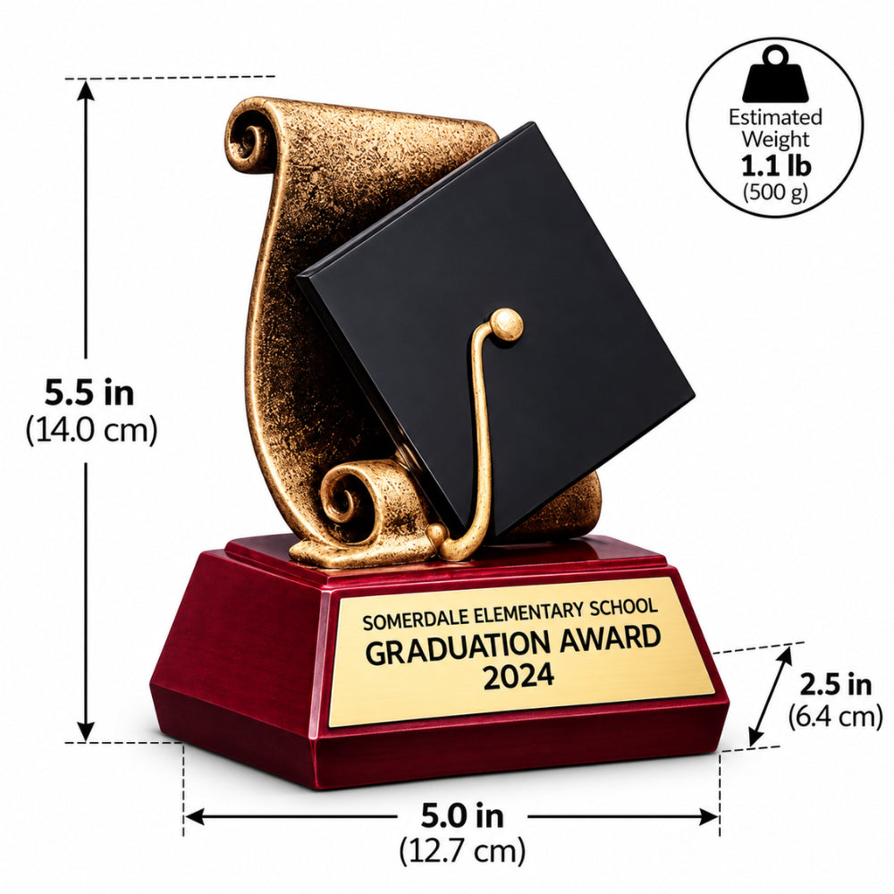 Scholar Graduation | Scholastic Honor Trophy for Academic Achievement