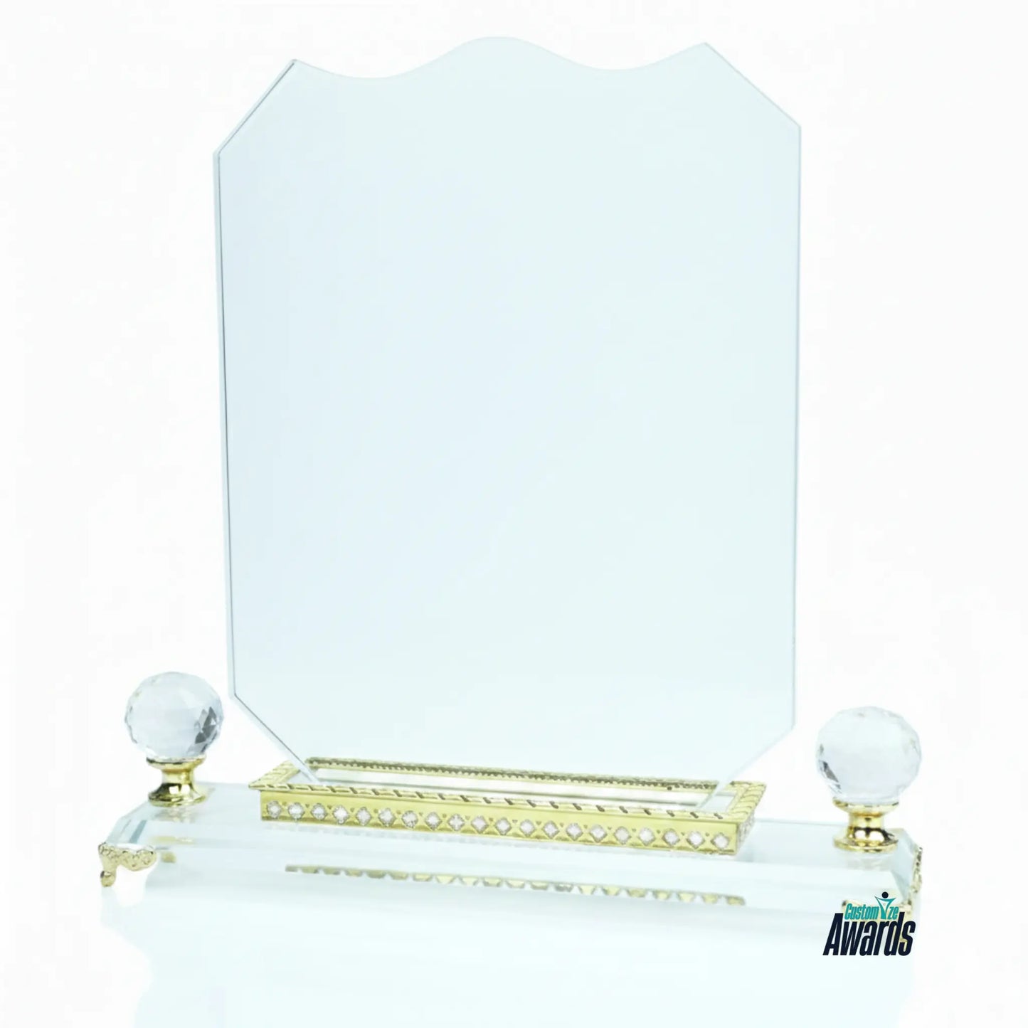 Arch Glass Crystal Plaque