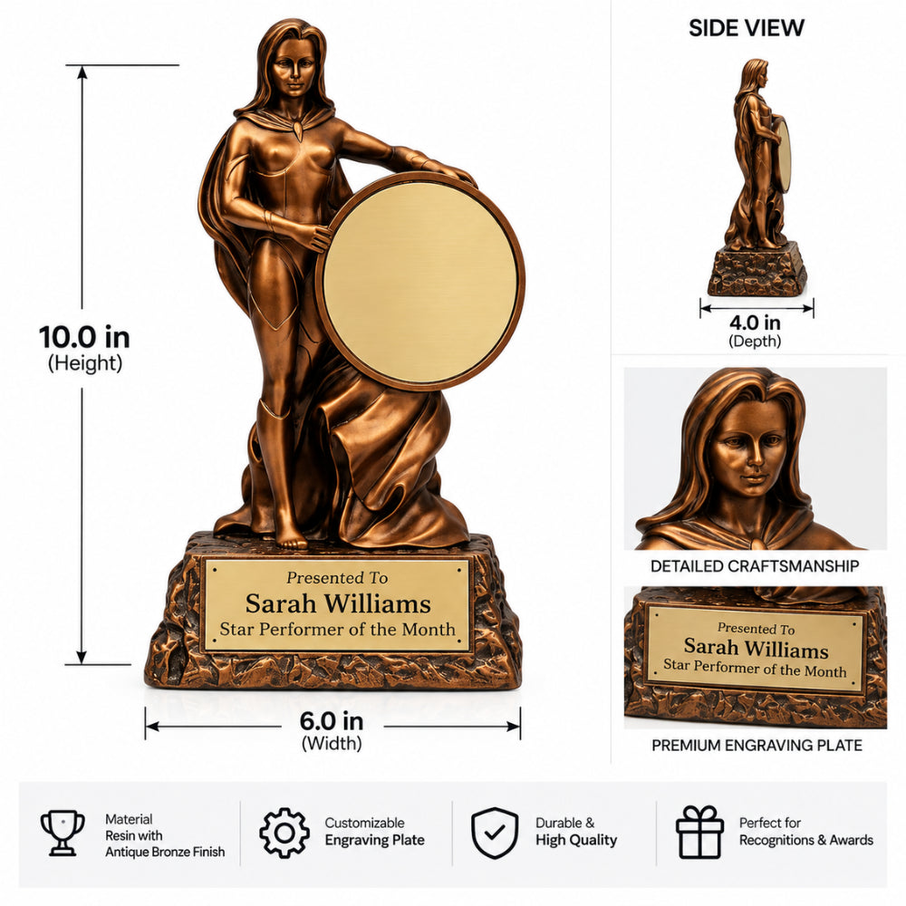 Titan Strength | Monster Hulk Wonder Woman Sports Recognition Trophy