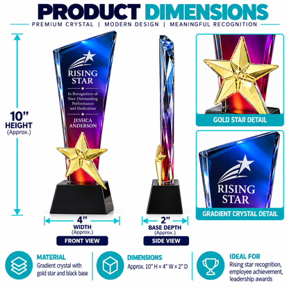 Prism Gratitude | Purple Crystal Thanksgiving Appreciation Award