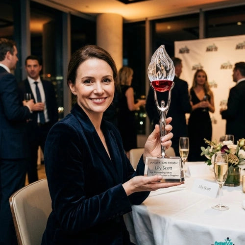 Ruby Flame Crystal Award