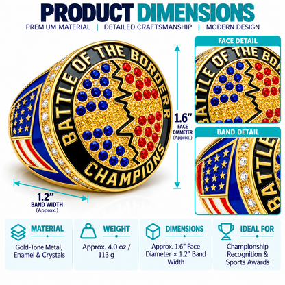 Border Wars Champion | Custom Championship Award Ring