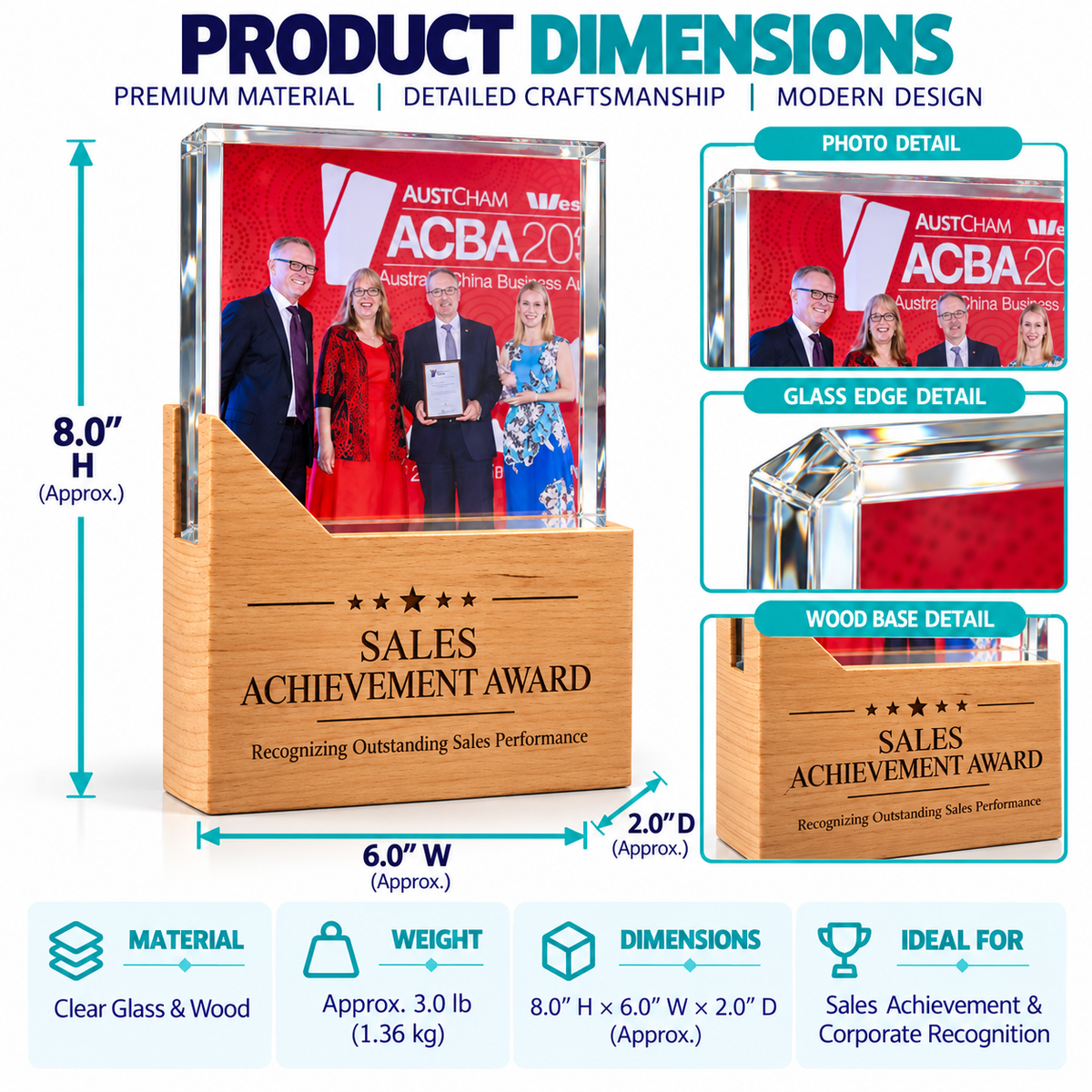 Timbercrest Honor | Custom Crystal and Wood Business Excellence Award