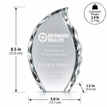 Radiance Kristallflammen-Award | Dienstjubiläums-Trophäe