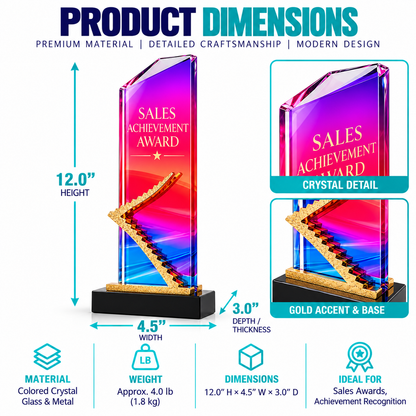 Prism Ascend | Custom Crystal Sales Achievement Award