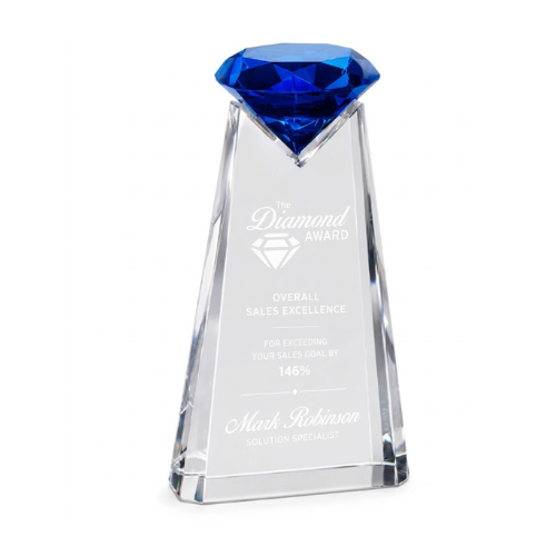 Personalized Essence Diamond Crystal Award