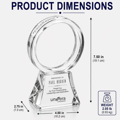 Corona Crystal | Trophées en cristal gravés sur mesure