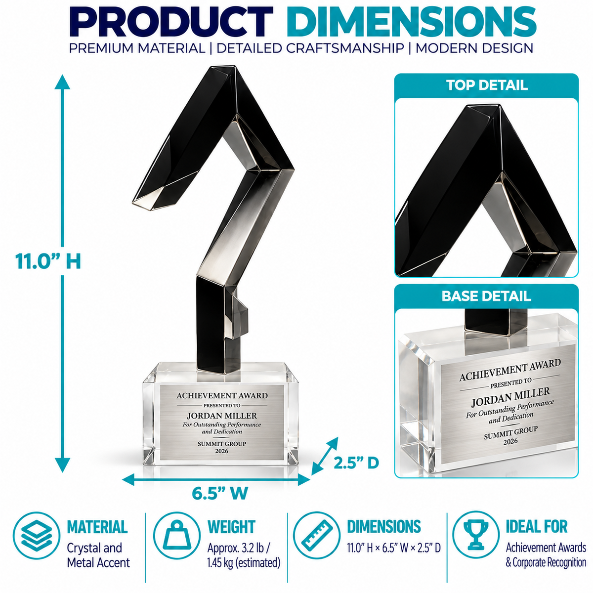 Infinite Axis | Custom Mathematics Achievement Award