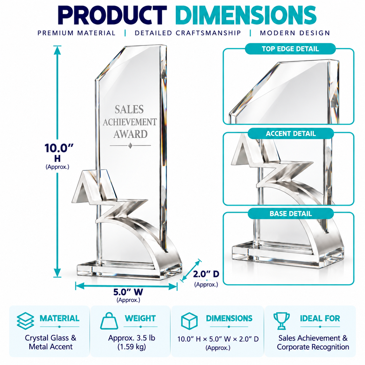 Apex Arc | Custom Crystal Sales Achievement Award