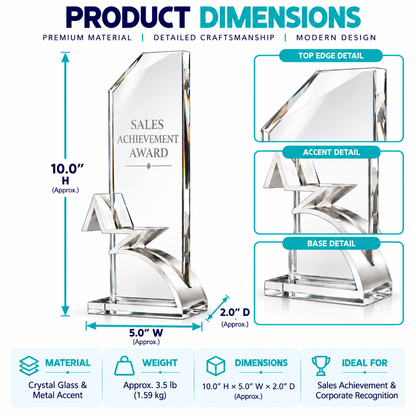 Apex Arc | Custom Crystal Sales Achievement Award