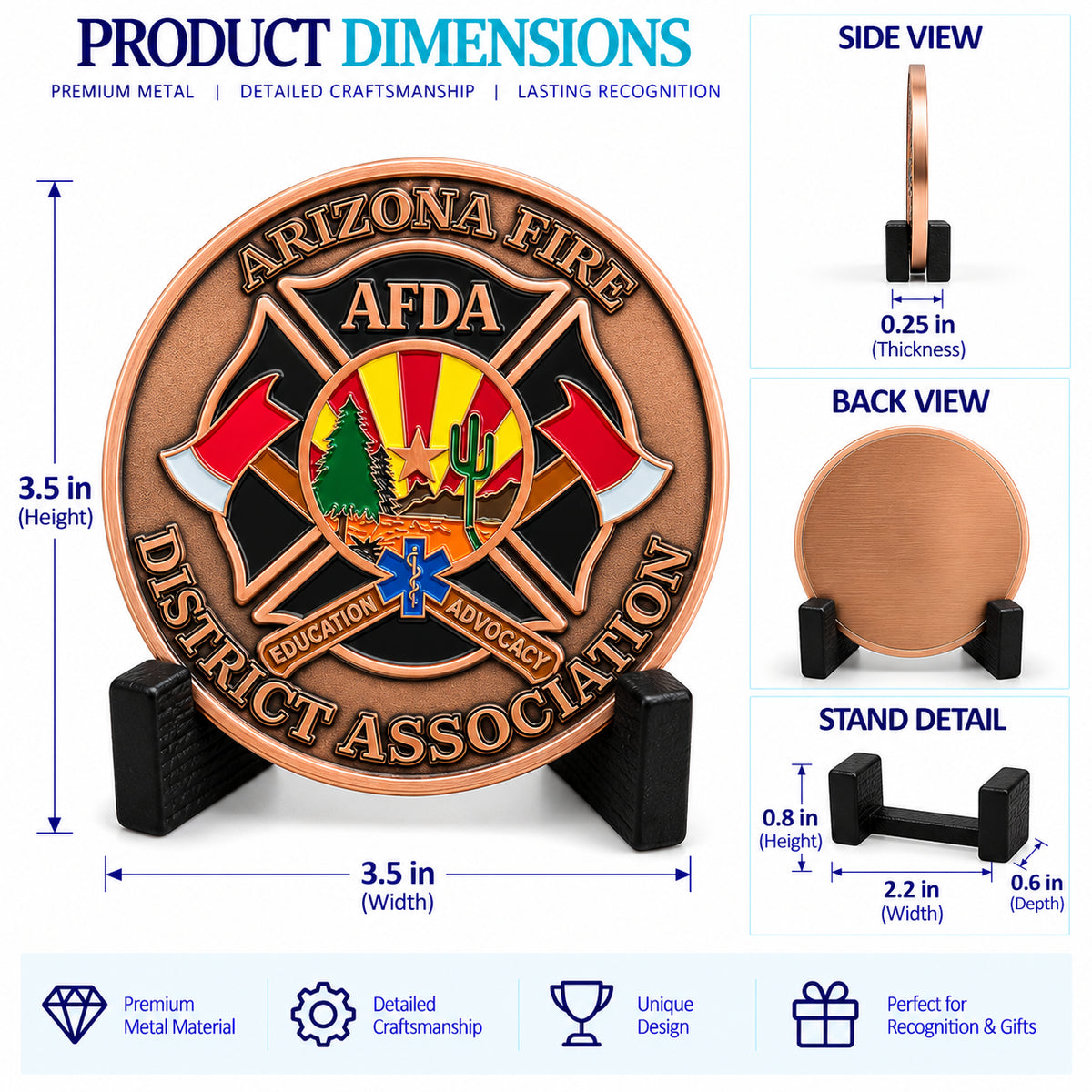 Firefighter Challenge | Personalized Fire Department Service Challenge Coin