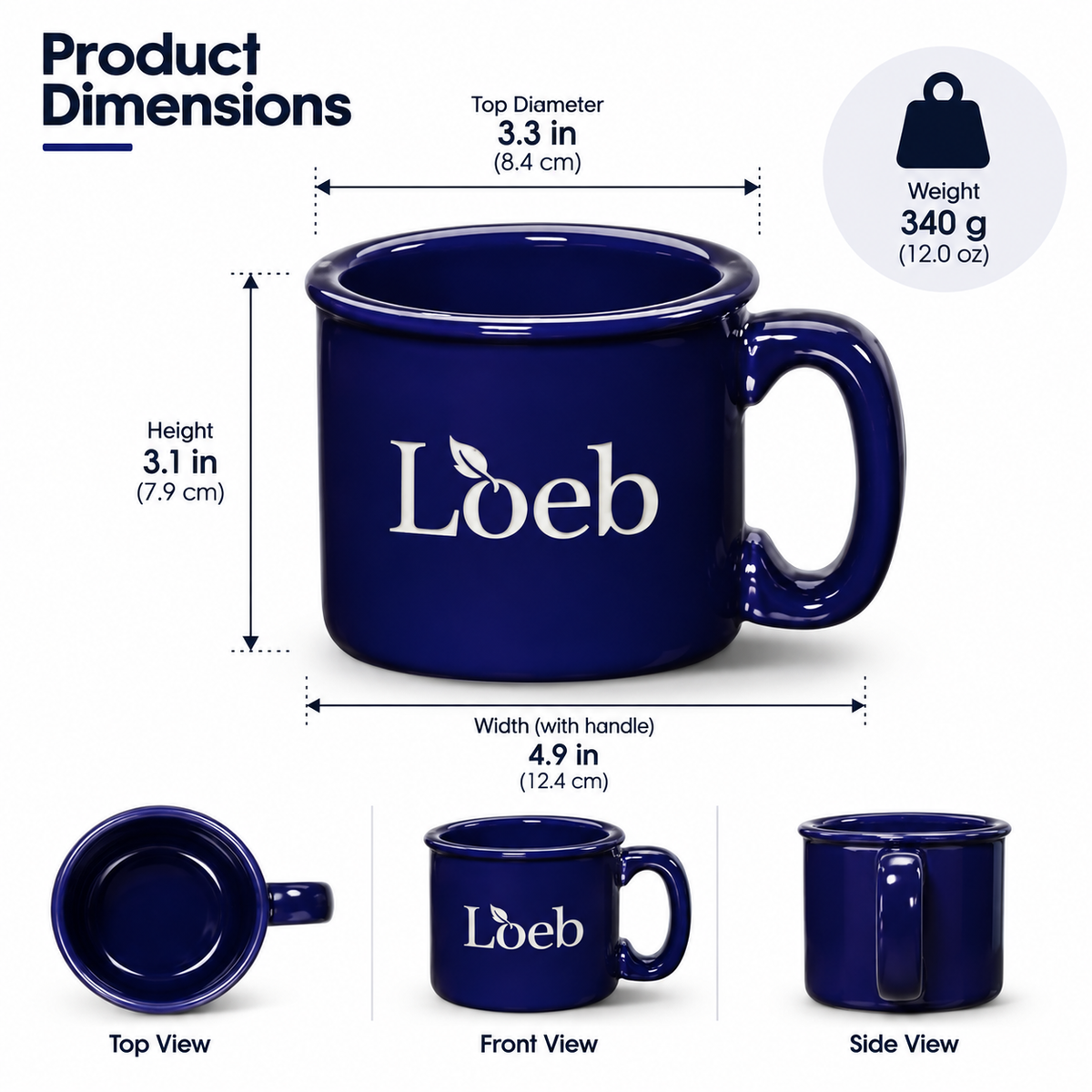 Classic Crest | Custom Logo Ceramic Mug