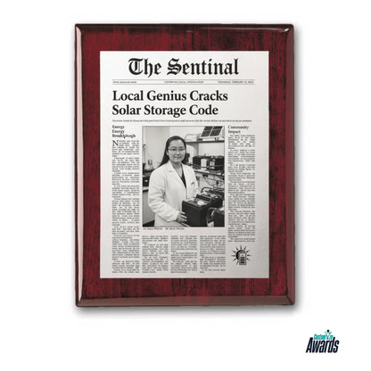 Vertical Elite Rosewood plaque