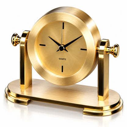 Golden Heritage | Custom Gold Clock Recognition Award