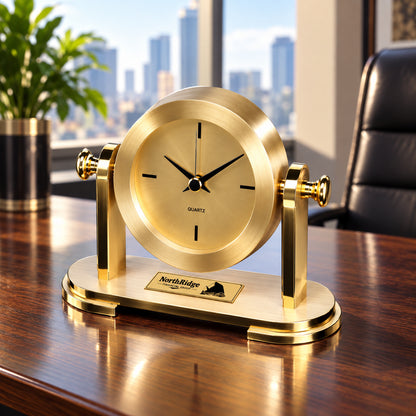 Golden Heritage | Custom Gold Clock Recognition Award