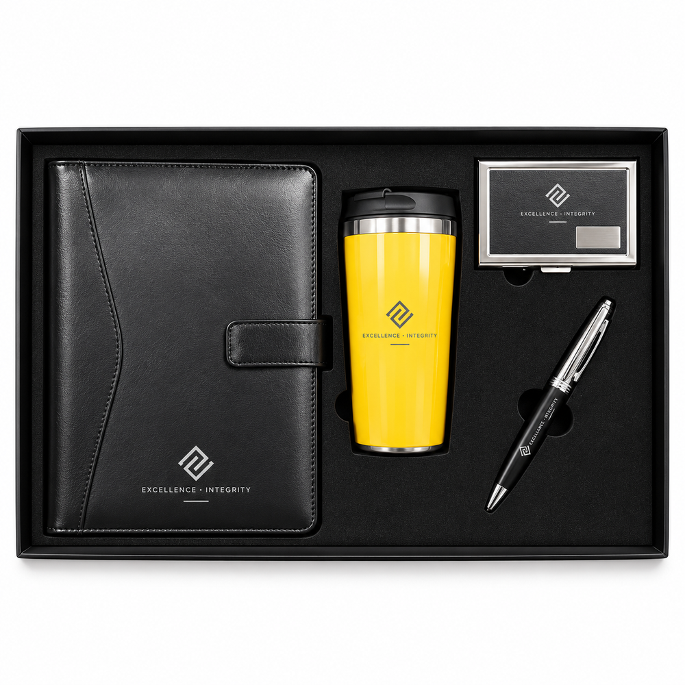 Executive Merit | Customized Corporate Gift Set with Travel Mug