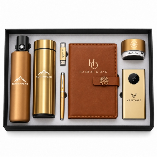 Golden Prestige | Customized Gold Corporate Gift Set