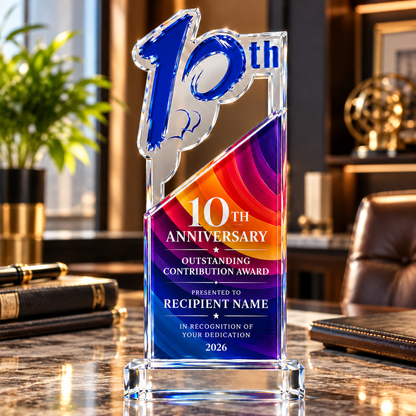Prism Legacy | Custom Crystal 10th Anniversary Recognition Award