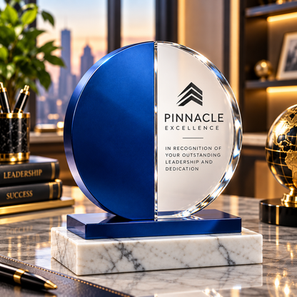 Céleste Azure | Trophées et Plaques en Cristal personnalisés