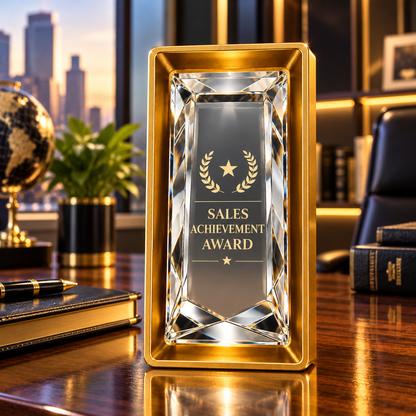 Goldhaven | Custom Crystal Sales Achievement Award