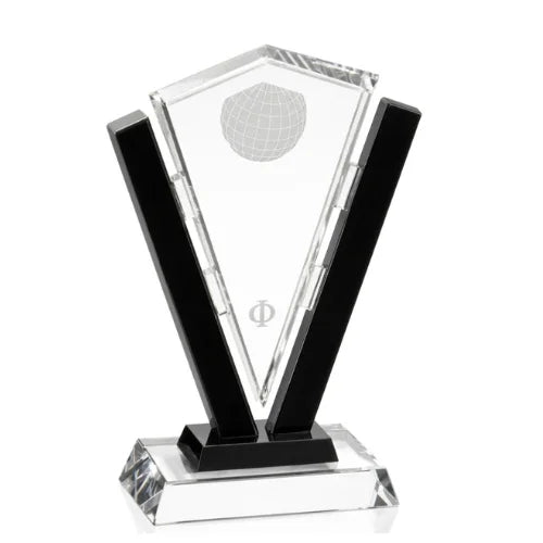 Personalized Conquest Crystal Award Trophy