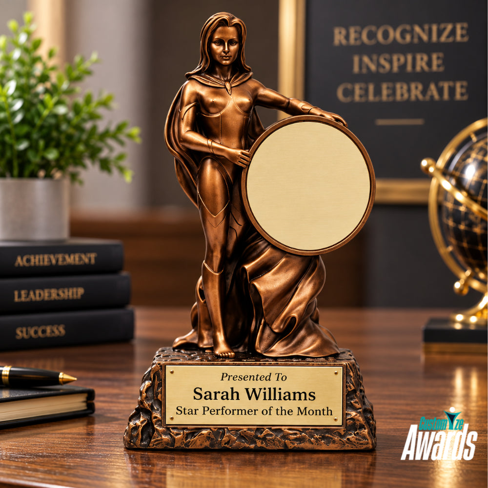 Titan Strength | Monster Hulk Wonder Woman Sports Recognition Trophy