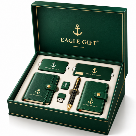 Evergreen Navigator | Customized Green Executive Corporate Gift Set