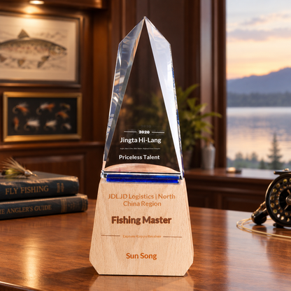 Gratitude Peak | Thanksgiving Crystal and Wood Appreciation Award