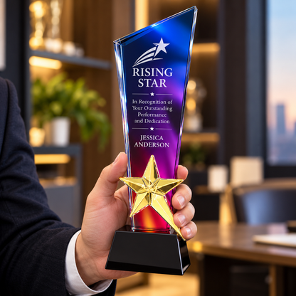 Prism Gratitude | Purple Crystal Thanksgiving Appreciation Award